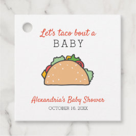 Niedlich machen wir einen Taco über eine Babydusch Geschenkanhänger