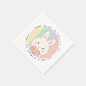 Niedlich macht sich einige Sonne einen Regenbogen  Serviette (Ecke)