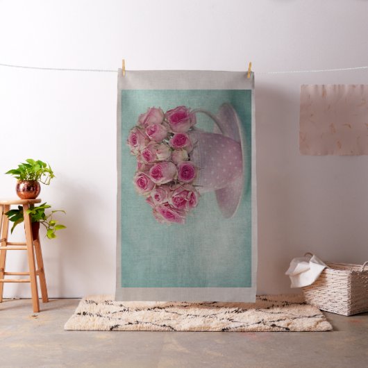 niedlich, mädchenhaft, schick, Vintag, Rose, pink, Stoff (Beispiel)