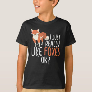 Niedlich mag ich einfach nur Füchse, okay? Funny T-Shirt
