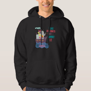 Niedlich mag ich große Boote und ich kann nicht lü Hoodie