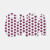 Niedlich Magenta Dark Pink Gemstone Herzmuster Geschenkschachtel (Ungefaltet)