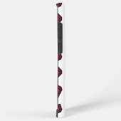 Niedlich Magenta Dark Pink Gemstone Herzmuster Samsung Galaxy Hülle (Rechte Seite)