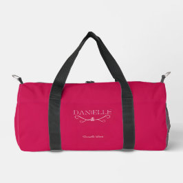 Niedlich Magenta Individuelle Name "Ballet Everyda Duffle Bag