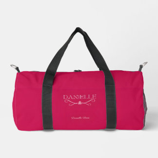 Niedlich Magenta Individuelle Name "Ballet Everyda Duffle Bag