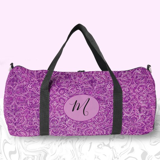 Niedlich Magenta Pink Chic Reise oder Workout groß Duffle Bag