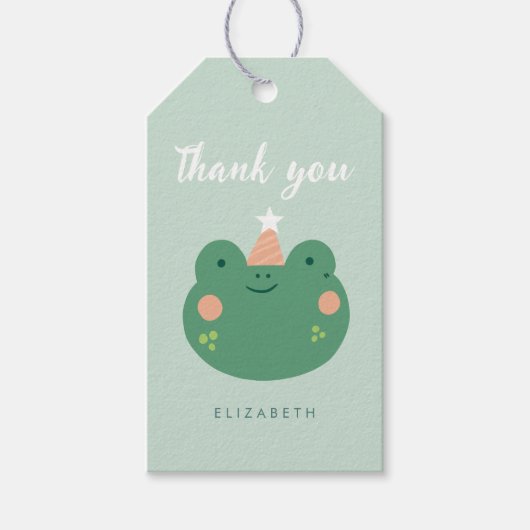 Niedlich Magic Frog Birthday Geschenkanhänger (Vorderseite)