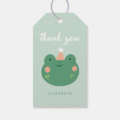 Niedlich Magic Frog Birthday Geschenkanhänger (Rückseite)