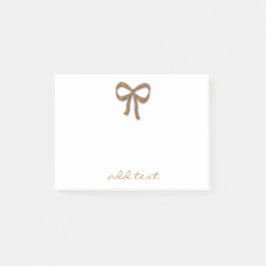 Niedlich Magic Gold Bow Holiday Post-it Klebezettel