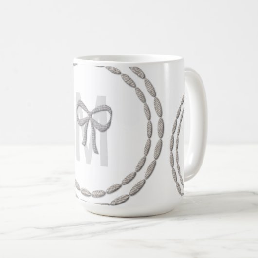 Niedlich Magic Silver Bows Baby Dusche Tasse (VorderseiteRechts)