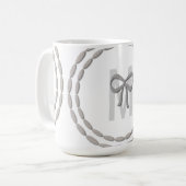 Niedlich Magic Silver Bows Baby Dusche Tasse (Vorderseite Links)