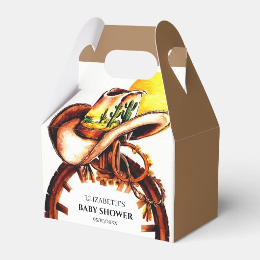 Niedlich Magical Boho Cowboy Babydusche Geschenkschachtel (Vorderseite)