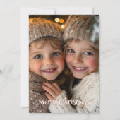 Niedlich Magical Elf Gedicht 1 Foto Weihnachten (Rückseite)