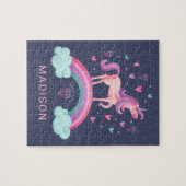Niedlich Magical Girls Rainbow Unicorn Jigsaw Puzz Puzzle (Horizontal)