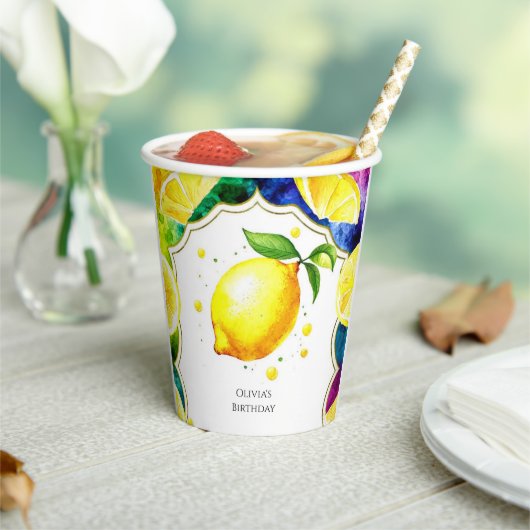 Niedlich Magical Lemon Birthday Pappbecher (In Situ)