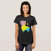 Niedlich Magical Llama Unicorn Llamacorn T-Shirt (Vorne ganz)