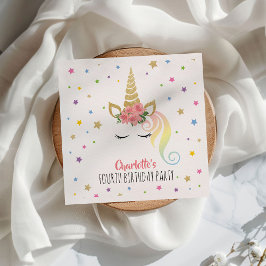 Niedlich Magical Unicorn Girls Geburtstag Serviette