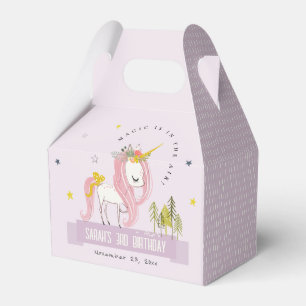 Niedlich Magical Unicorn Lila Lilac Kindergeburtst Geschenkschachtel