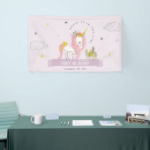 Niedlich Magical Unicorn Lilac Lila Kindergeburtst Banner (Messeveranstaltung)