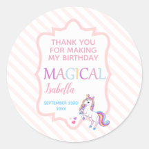 Niedlich Magical Unicorn Pink Vielen Dank