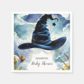 Niedlich Magical Wizard Hat Baby Dusche Serviette (Vorderseite)