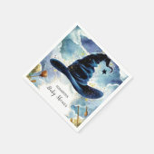 Niedlich Magical Wizard Hat Baby Dusche Serviette (Ecke)