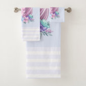 Niedlich & magisch Baby Unicorn mit Big Eyes Badhandtuch Set (Insitu)