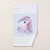 Niedlich & magisch Baby Unicorn mit Big Eyes Badhandtuch Set (Handtuch)