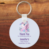 Niedlich & magisch Baby Unicorn mit Big Eyes Gefal Schlüsselanhänger (Vorderseite)