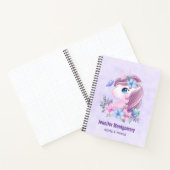 Niedlich & magisch Baby Unicorn mit Big Eyes Notizblock (Innenseite)