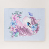 Niedlich & magisch Baby Unicorn mit Big Eyes Puzzle (Horizontal)