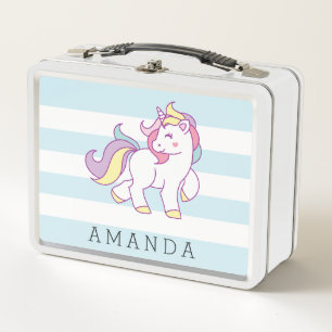Niedlich Magische Einhorn-Pastellfarbe MÄDLICH Metall Lunch Box