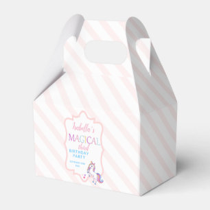 Niedlich Magische Einhorn Rosa Geburtstagsparty Geschenkschachtel