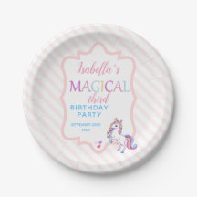 Niedlich Magische Einhorn Rosa Geburtstagsparty