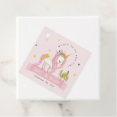 Niedlich Magische Einhorn Rosa Rosa Kindergeburtst Geschenkanhänger (Beispiel)