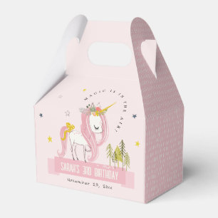 Niedlich Magische Einhorn Rosa Rosa Kindergeburtst Geschenkschachtel