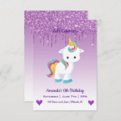 Niedlich Magische Einladung zum Geburtstag (Vorne/Hinten)