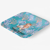 Niedlich Magische Meerjungfrauen Pappteller (Gewinkelt)