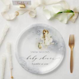 Niedlich Magische Sternencreme-Dusche Pappteller