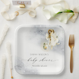 Niedlich Magische Sternencreme-Dusche Pappteller