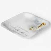 Niedlich Magische Sternencreme-Dusche Pappteller (Gewinkelt)