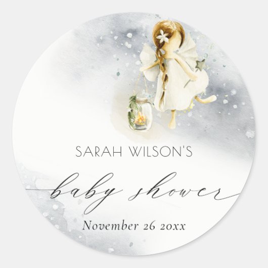 Niedlich Magische Sternencreme-Dusche Runder Aufkleber (Vorderseite)