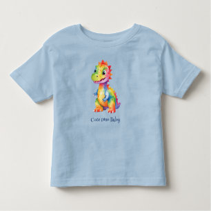 Niedlich Magischer Regenbogen Dinosaur Happy Birth Kleinkind T-shirt