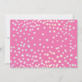 Niedlich Magischer Regenbogen Einhorn Girl Birthda Einladung (Rückseite)