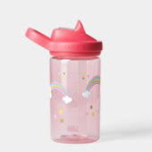 Niedlich Magischer Regenbogen Einhorn Personalisie Trinkflasche (rechts)