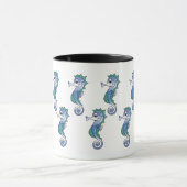 Niedlich Magisches Funny Seepferd Ocean Life Desig Tasse (Zentrum)