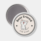 NIEDLICH! Magnet - Bester Freund Fur je - Kitty (Vorderseite/Rückseite)