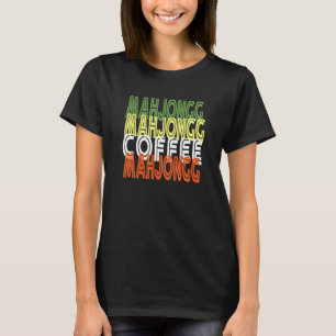 Niedlich Mahjong Coffee Fun Chinesisches jüdisches T-Shirt
