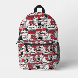 Niedlich Makeup Girl - kawaii Beauty und Glam Fash Bedruckter Rucksack