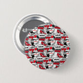 Niedlich Makeup Girl - kawaii Beauty und Glam Fash Button (Vorne & Hinten)